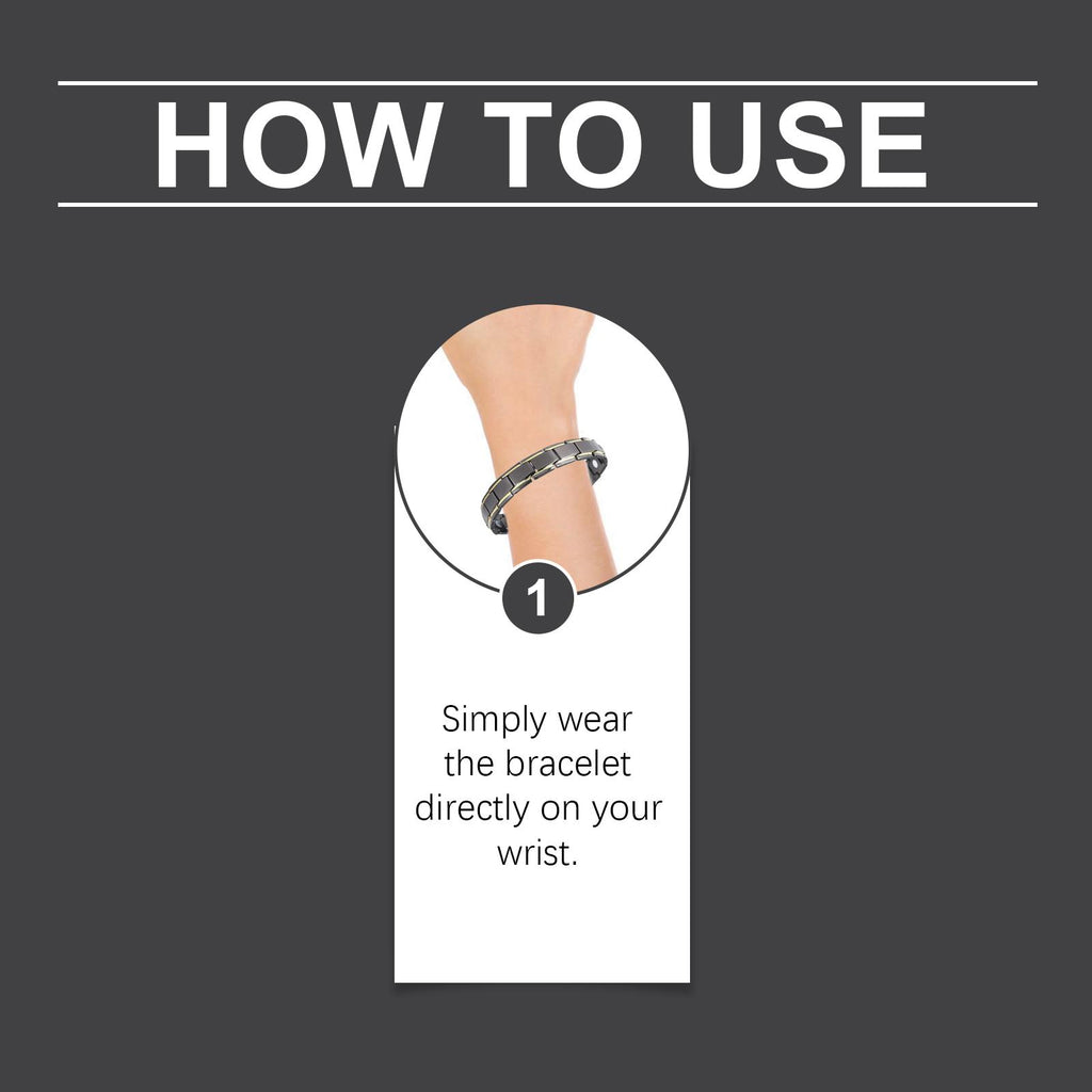 Men's Care Bracelet Contains Zinc Alloy, wellness band