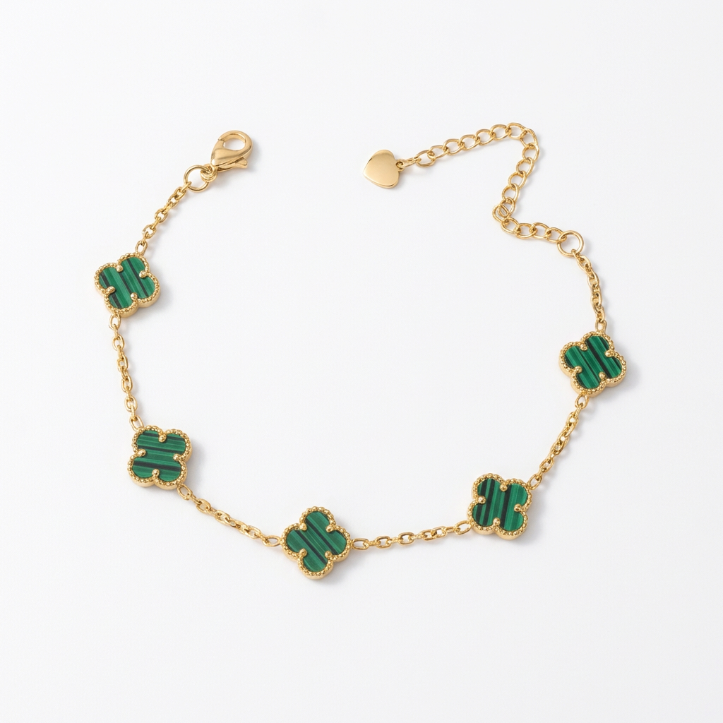 Lucky leaves bracelets charming 18k plating