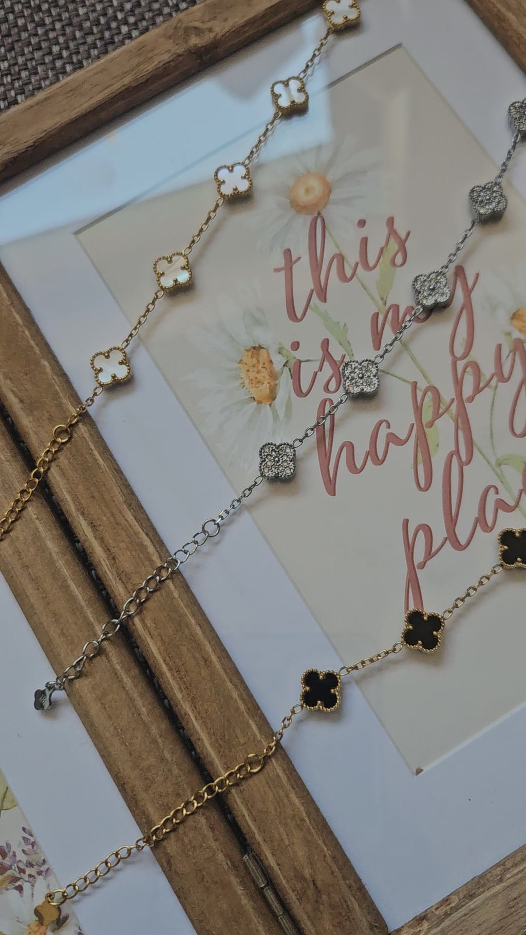 Lucky leaves bracelets charming 18k plating