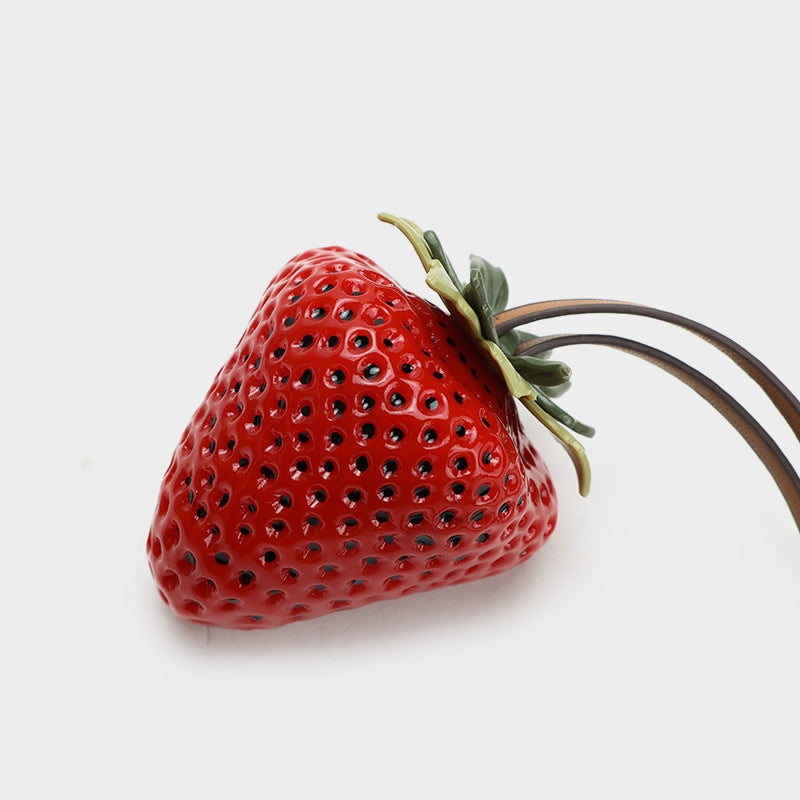 Strawberry bag charm
