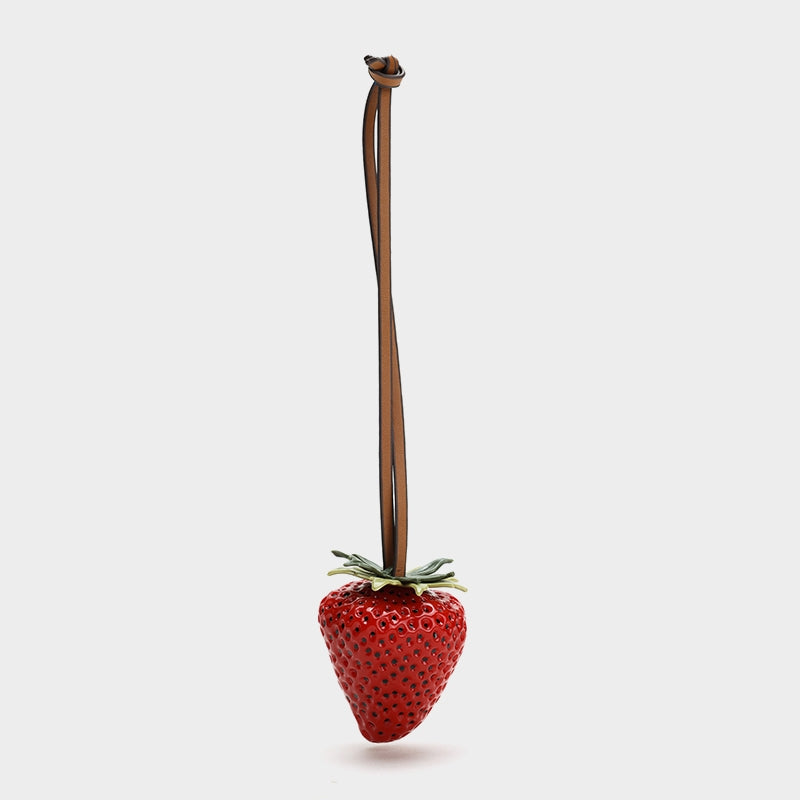 Strawberry bag charm